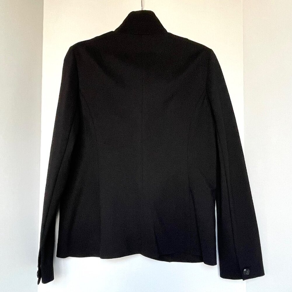 Rag & Bone Sadie Ponte Blazer Black Tailored Stretch Jacket Size 8 - Picture 8 of 16